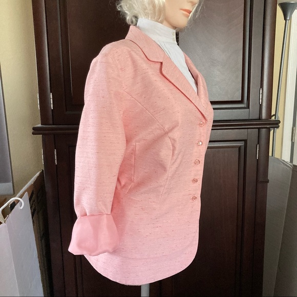 Emily Pink Formal Blazer Plus Size 16W Buttoms up - Picture 14 of 16